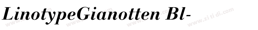 LinotypeGianotten Bl字体转换